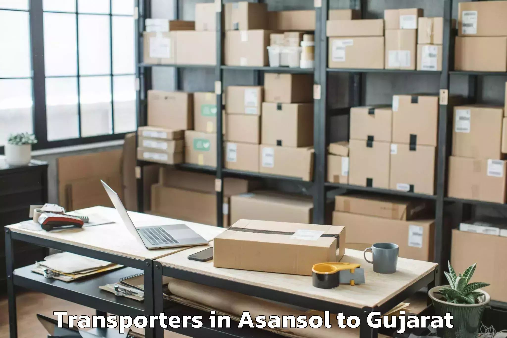 Book Asansol to Malpur Transporters Online